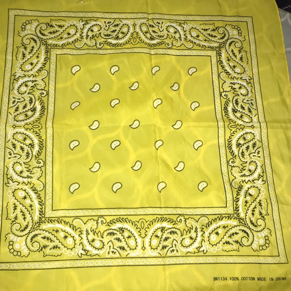 Yellow bandanna